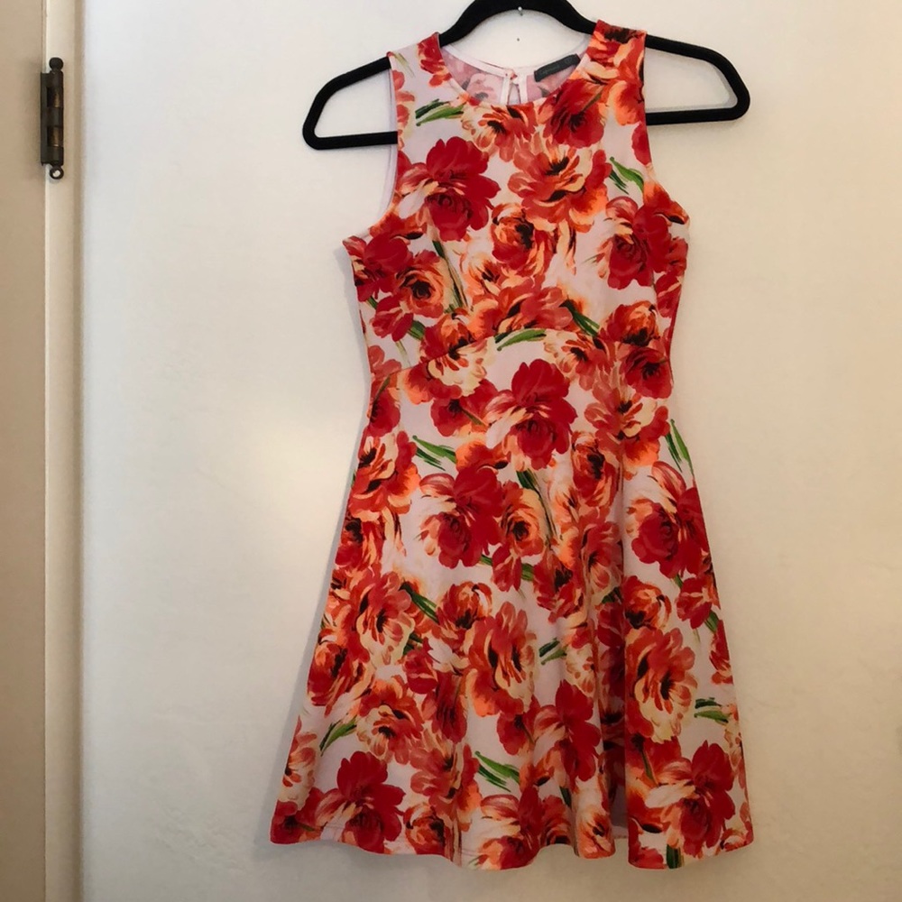 Orange Soprano High Necked Mini Sundress Size S
